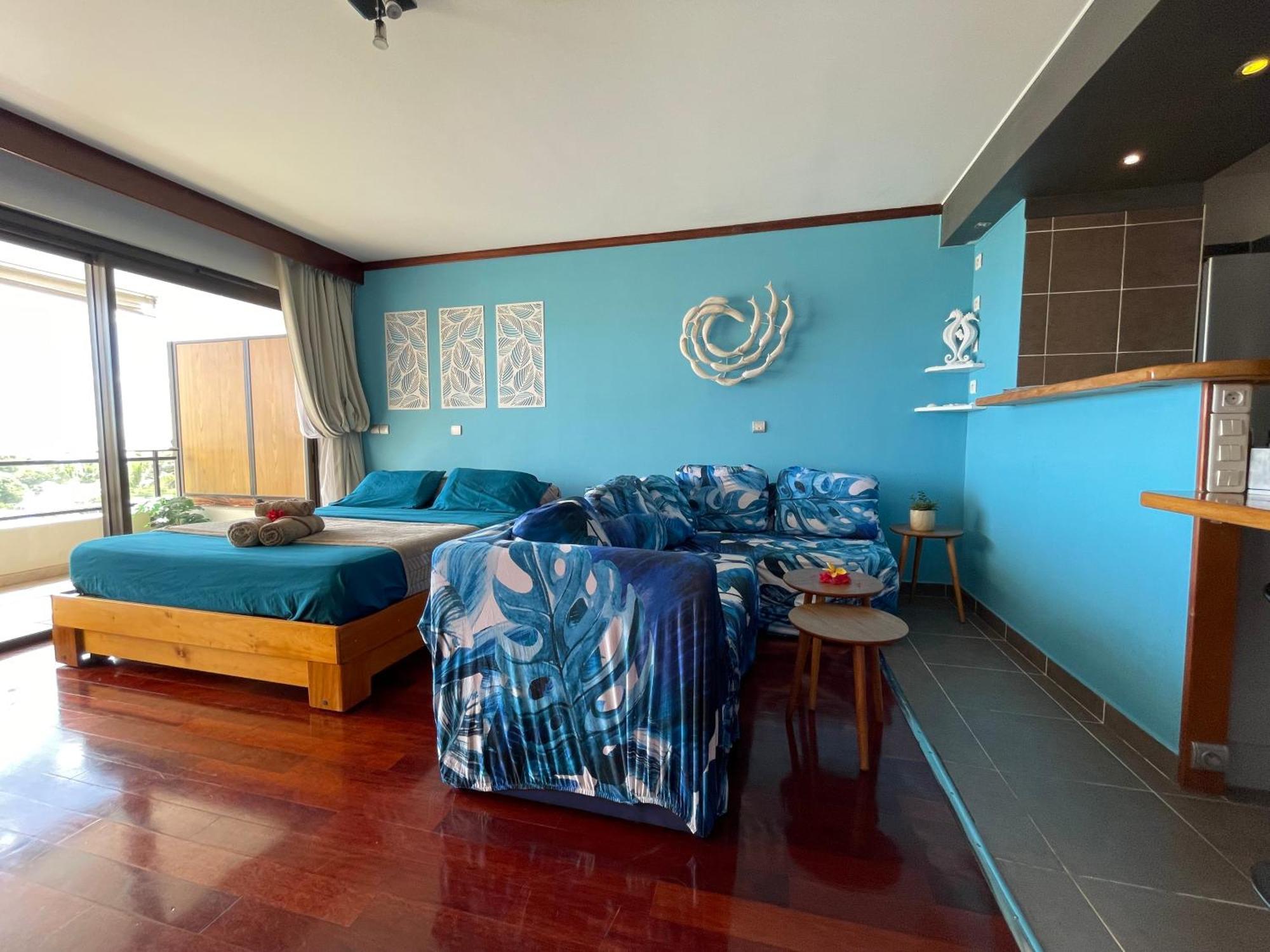 Blue Moana Studio Papeete - Sea View, Ac, Fast Wifi, Pool, Gym Kültér fotó